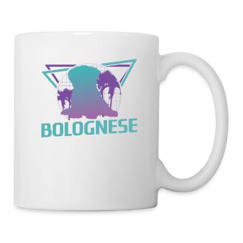 Retro Bolognese-Hundeliebhaber - Tasse - Weiß - Rechts