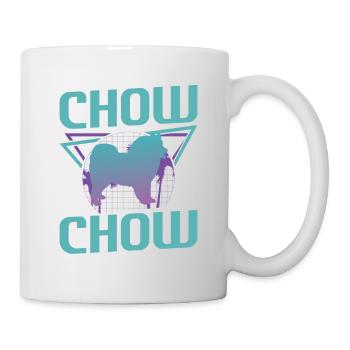 Retro Chow Chow Hundeliebhaber - Tasse - Weiß - Rechts