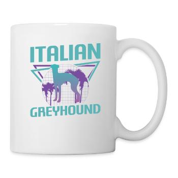 Retro Italian Greyhound Dog Lover - Mug - white - Right