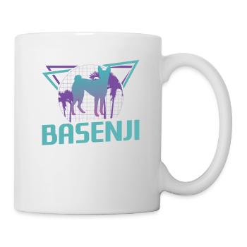 Retro Basenji Dog Lover - Mug - white - Right