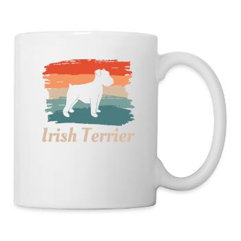Vintager Retro irischer Terrier-Hundeliebhaber - Tasse - Weiß - Rechts