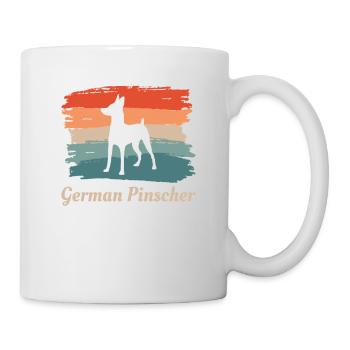 Vintage Retro German Pinscher Dog Lover - Mug - white - Right