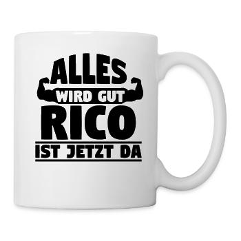 Alles wird gut Rico ist jetzt da - Tasse - Weiß - Rechts