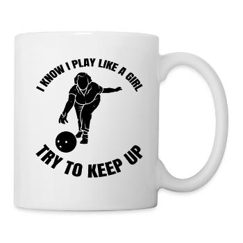 Bowling Bowling Filles Kegel Boule de bowling Bowler - Mug blanc - blanc - Droite