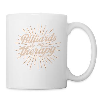 Billard Geschenkidee Billardspieler Pool Snooker - Tasse - Weiß - Rechts