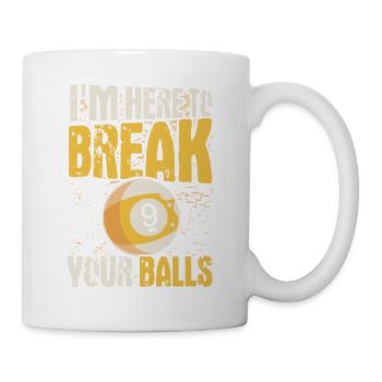 Billard Geschenkidee Billardspieler Pool Snooker - Tasse - Weiß - Rechts