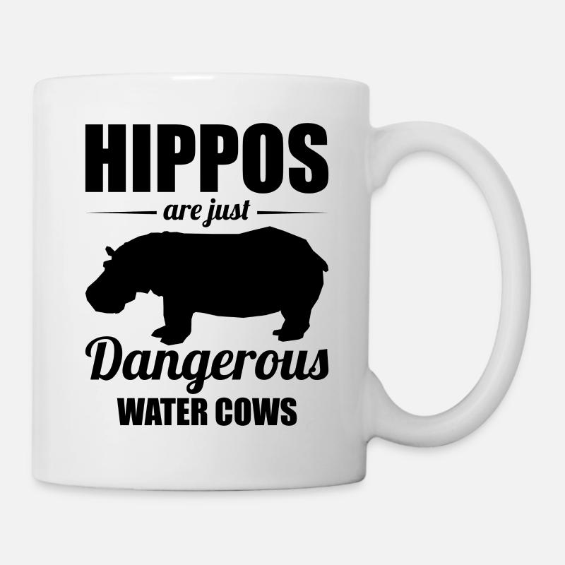 Lustiges Nilpferd Nilpferd - Tasse - Weiß