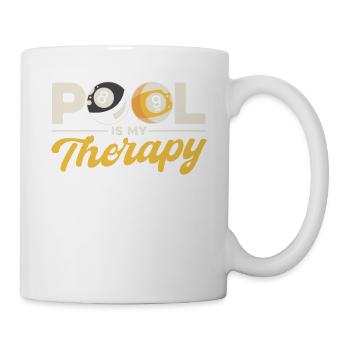 Billard Geschenkidee Billardspieler Pool Snooker - Tasse - Weiß - Rechts