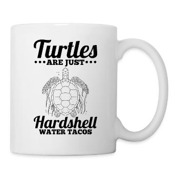 Les tortues drôles ne sont que des tacos aquatiques - Mug blanc - blanc - Droite