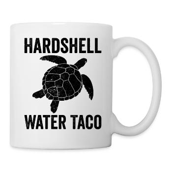 Drôle de taco aquatique à carapace dure de tortue - Mug blanc - blanc - Droite