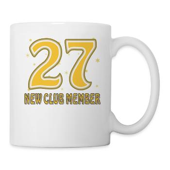 GEBURTSTAG 27 - Tasse - Weiß - Rechts