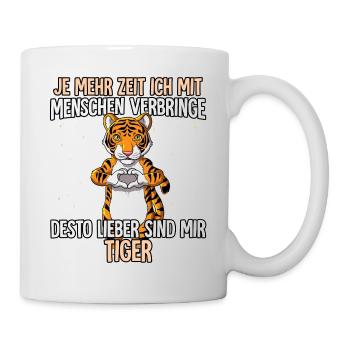 Tiger - Tasse - Weiß - Rechts