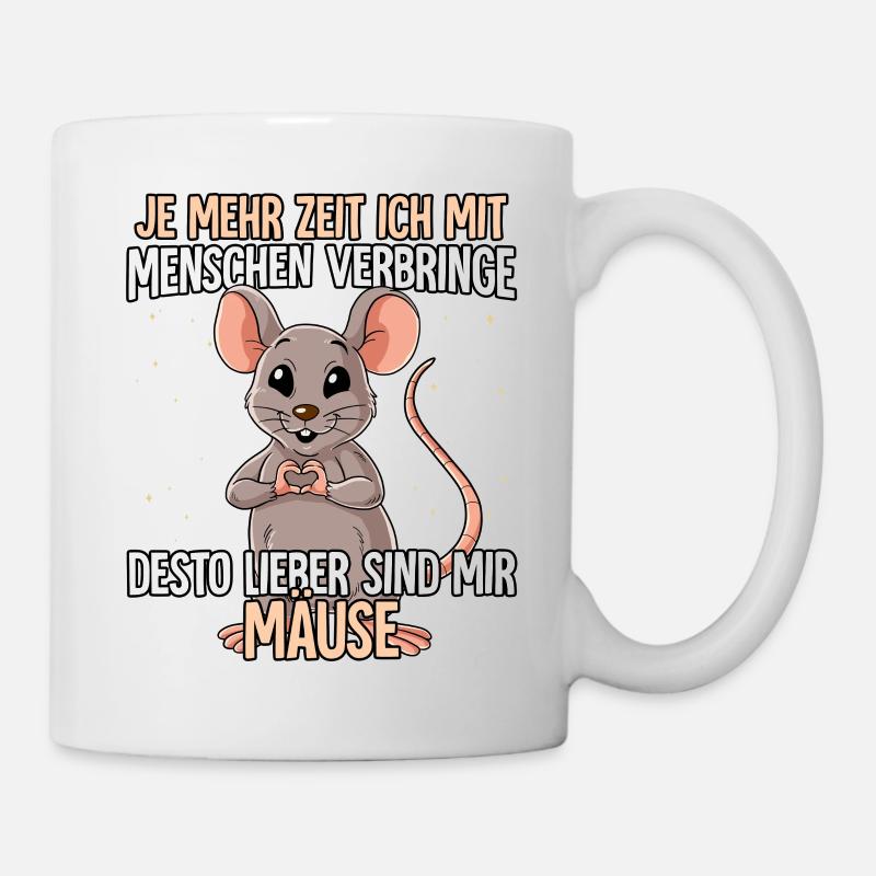 Maus - Tasse - Weiß