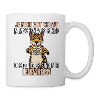 Leopard - Tasse - Weiß - Rechts