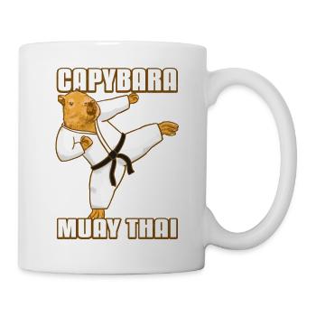 Muay Thai Capybara - Tasse - Weiß - Rechts