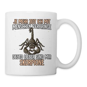 Skorpion - Tasse - Weiß - Rechts