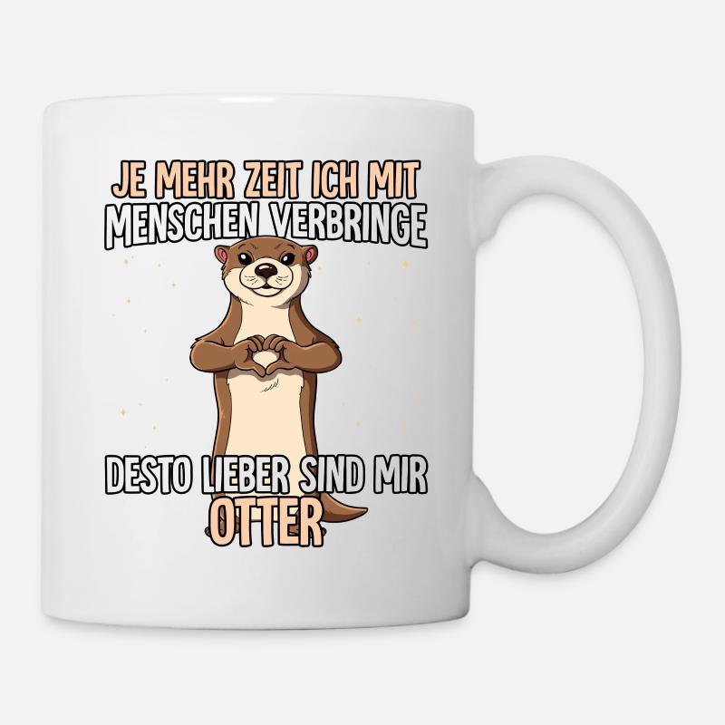 Otter - Tasse - Weiß