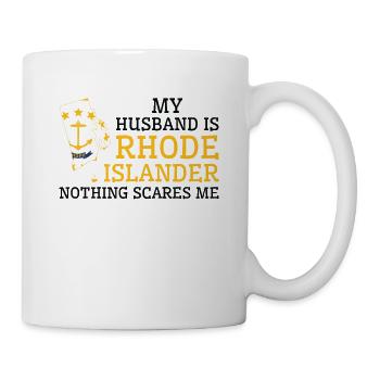 Rien ne me fait peur Mari rhode Islander - Mug blanc - blanc - Droite