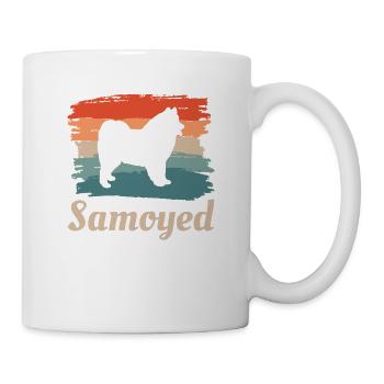 Vintage Retro Samoyède Dog Lover - Mug blanc - blanc - Droite