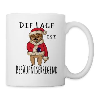 Die Lage ist Besäufniserregend - Tasse - Weiß - Rechts