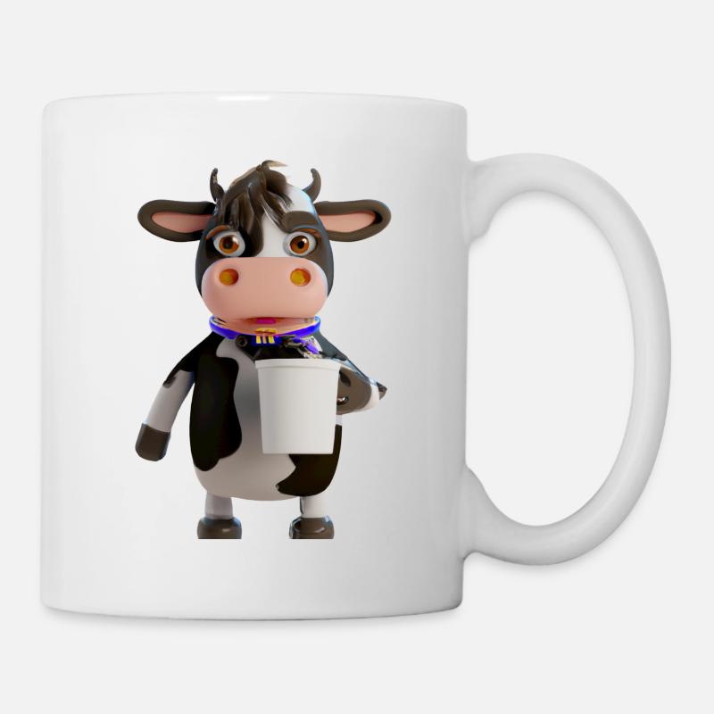 Bonjour vache de café - Mug blanc - blanc