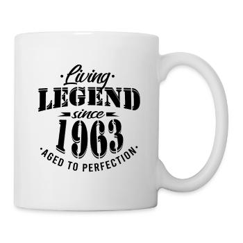 Lebende Legende seit 1963 Sprüche - Tasse - Weiß - Rechts