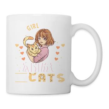 Anime Girl. Anime Merch. Otaku Manga - Mug - white - Right