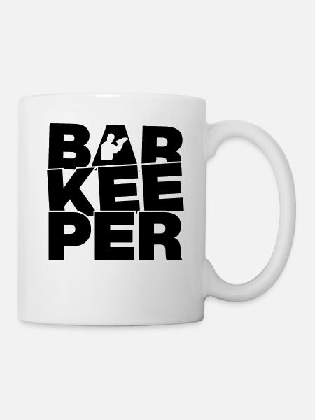 Beruf Arbeit - Barkeeper - Tasse - Weiß