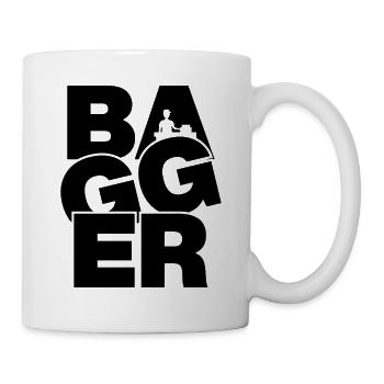 Profession Job Work - Excavator - Mug - white - Right