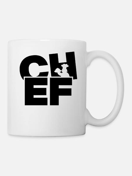 Beruf Arbeit - Koch - Tasse - Weiß