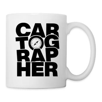 Métier de cartographe - cartographe - Mug blanc - blanc - Droite