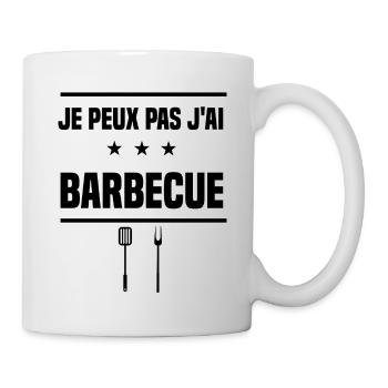 j'peux pas j'ai barbecue ustensiles humour - Mug blanc - blanc - Droite