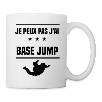 j'peux pas j'ai base jump humour - Mug blanc - blanc - Droite