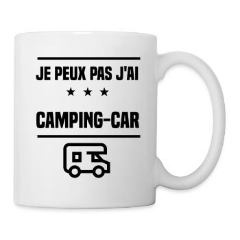 j'peux pas j'ai camping-car caravane humour - Mug blanc - blanc - Droite