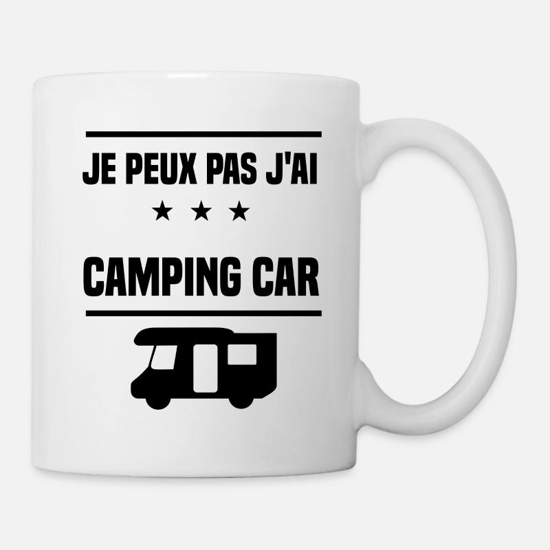 j'peux pas j'ai camping car humour - Mug blanc - blanc