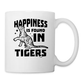 starker Tiger aus dem asiatischen Dschungel - Tasse - Weiß - Rechts