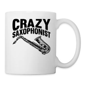 Saxophoniste fou Meilleur saxophoniste Love Saxop - Mug blanc - blanc - Droite