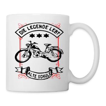 Zündapp Bergsteiger MD 25 Mofa Kult - Tasse - Weiß - Rechts