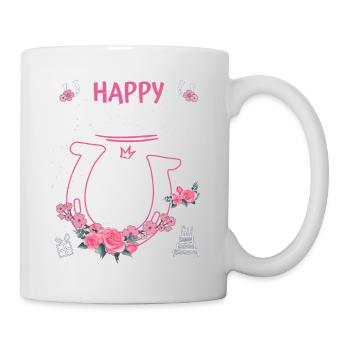 Horse Birthday - Girls Ride Horseshoe 3 - Mug - white - Right