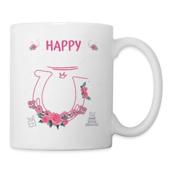 Horse Birthday - Girls Ride Horseshoe 6 - Mug - white - Right