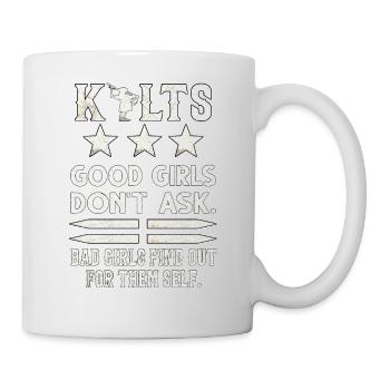 Dudelsack Kilt Schottisch Schlag Dudelsackspieler - Tasse - Weiß - Rechts