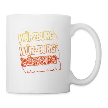 Würzburg Allemagne City Skyline Home Font - Mug blanc - blanc - Droite