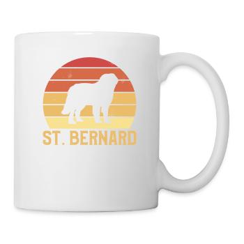 Vintager Retro Bernhardiner-Hundeliebhaber - Tasse - Weiß - Rechts