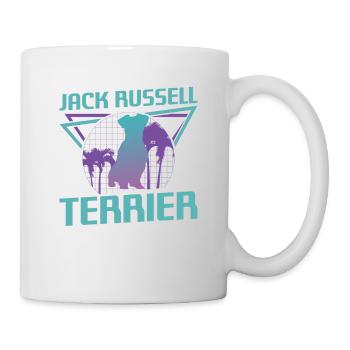 Amant de chien Jack Russell Terrier rétro - Mug blanc - blanc - Droite
