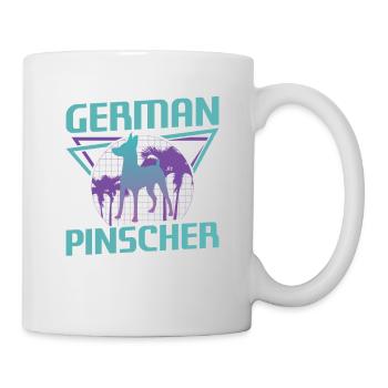 Retro German Pinscher Dog Lover - Mug - white - Right
