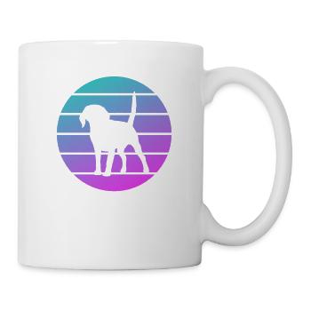 Retro englischer Foxhound-Hundeliebhaber - Tasse - Weiß - Rechts