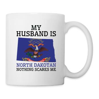 Nothing Scares Me North Dakotan Husband North - Mug - white - Right