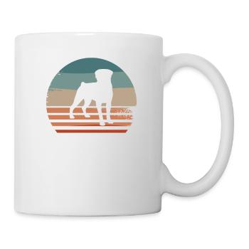 Vintager Retro Rottweiler Rottweiler-Hund - Tasse - Weiß - Rechts