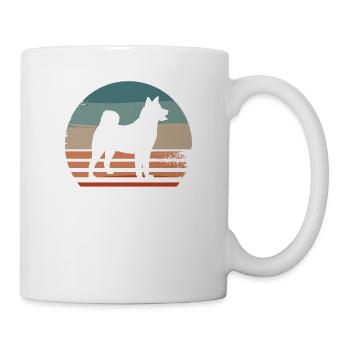 Retro Shiba Inu Hundeliebhaber - Tasse - Weiß - Rechts