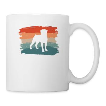 Vintage Retro Rottweiler Rottweiler Hund - Tasse - Weiß - Rechts